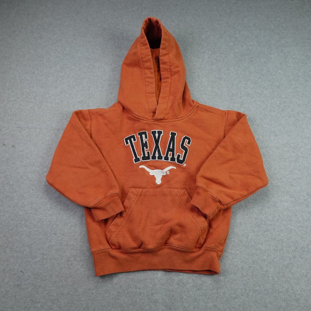 Texas Longhorns Hoodie Toddler 4 Orange Collegiate Pullover Genuine Stuff NCAA